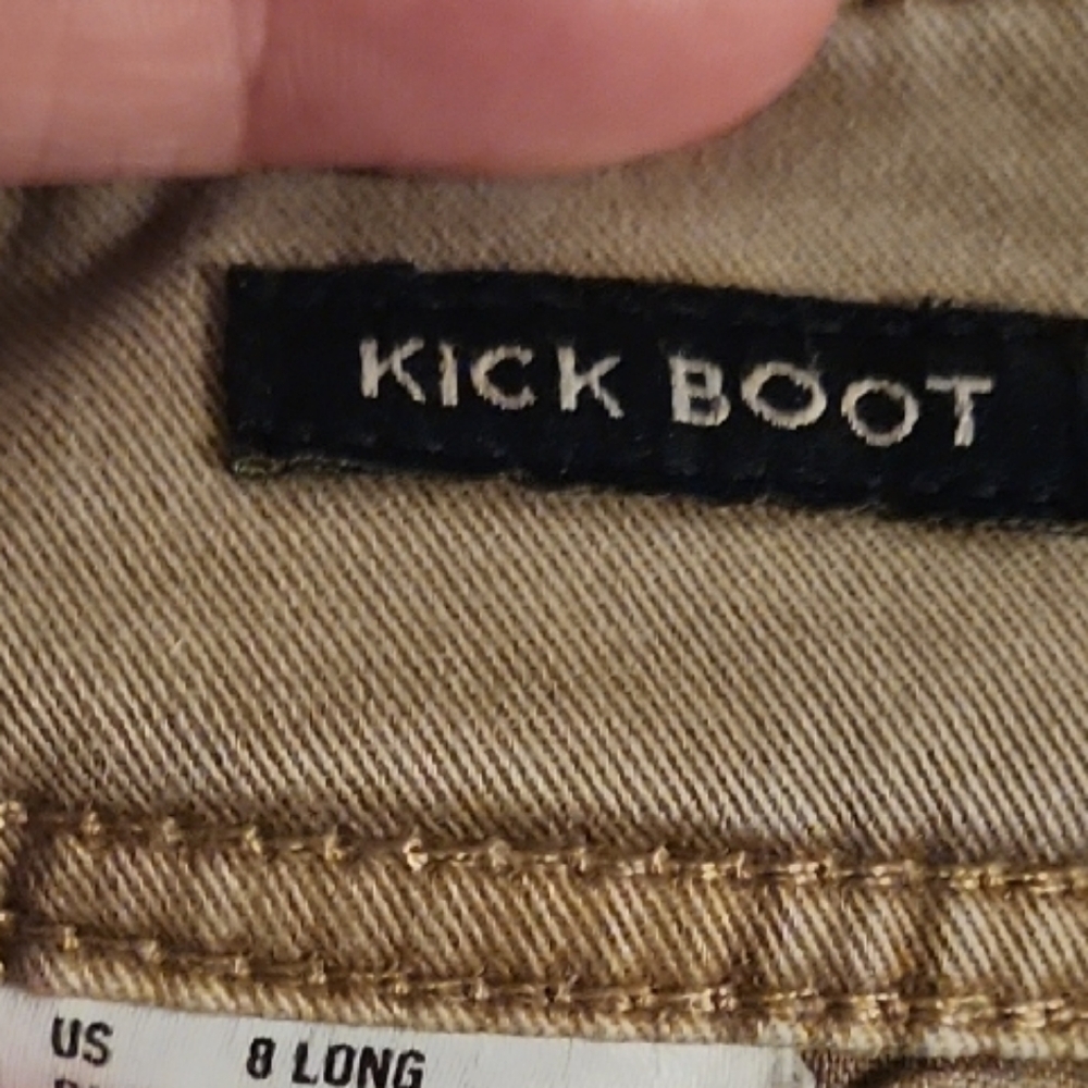 American Eagle Outfitters Tan Flare Wide Leg Jeans - Picture 7 of 7